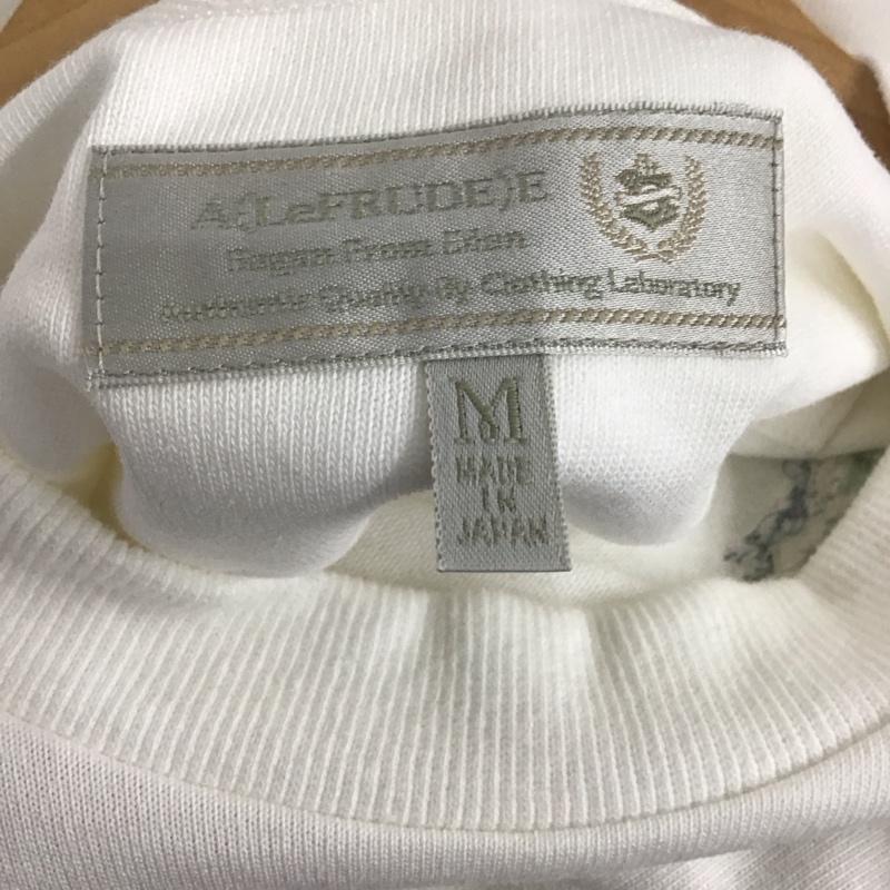 アレフルード A(LeFRUDE)E Tシャツ 半袖 半袖カットソー プリントTシャツ クルーネックカットソー M ロゴ、文字 白 / ホワイト /  メンズ USED 古着 中古 10139036