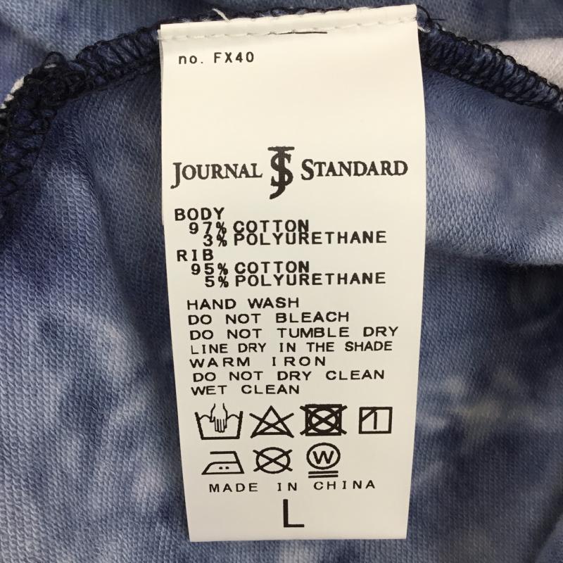 ジャーナルスタンダード JOURNAL STANDARD トレーナー 長袖 20-070-600-9230-1-0 L 総柄 青 / ブルー / X 白 / ホワイト /  メンズ USED 古着 中古 10128999