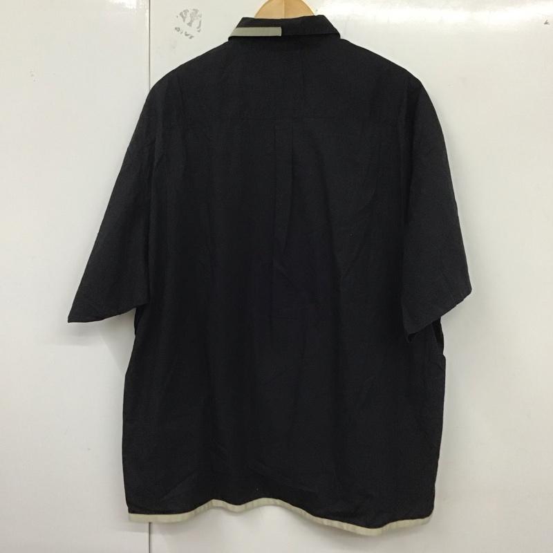 ハレ HARE シャツ、ブラウス 半袖 HA020101TR パイピングBIGシャツ M 無地 黒 / ブラック /  メンズ USED 古着 中古 10129127