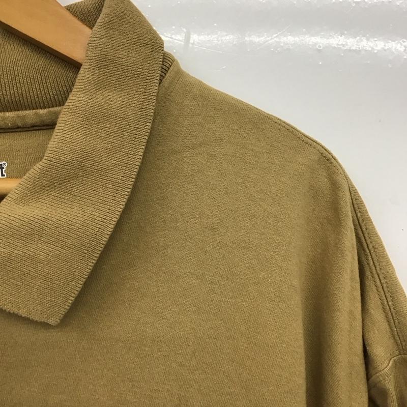 カーハート Carhartt ポロシャツ 半袖 半袖ポロシャツ カラーシャツ 半袖カットソー L ロゴ、文字 ベージュ / ベージュ /  メンズ USED 古着 中古 10150126