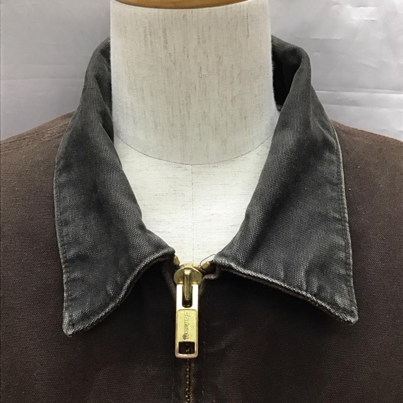 カーハート Carhartt ジャケット、上着 ジャンパー、ブルゾン ジップアップジャケット ジャンパー ジャケット カジュアルジャケット アウター XXL 無地 茶 / ブラウン /  メンズ USED 古着 中古 10120527