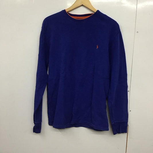 ポロラルフローレン POLO RALPH LAUREN カットソー 長袖 長袖カットソー クルーネックカットソー プリントカットソー L ロゴ、文字 青 / ブルー /  メンズ USED 古着 中古 10147497