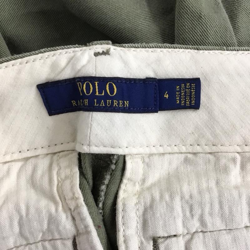 ラルフローレン RALPHLAUREN パンツ ワークパンツ、ペインターパンツ ワイドパンツ カジュアルパンツ ワークパンツ 4 無地 カーキ / カーキ /  レディース USED 古着 中古 10128947