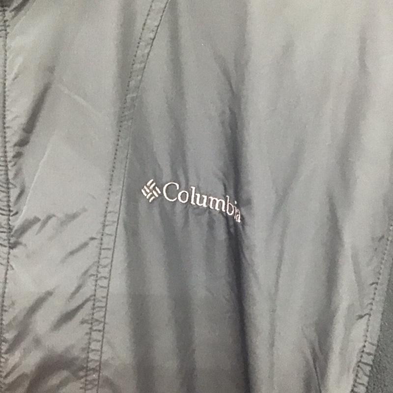 コロンビア Columbia ジャケット、上着 ジャンパー、ブルゾン 218 pm1428 フリースジャケット ジップアップジャケット アウター S ロゴ、文字 黒 / ブラック /  メンズ USED 古着 中古 10140949