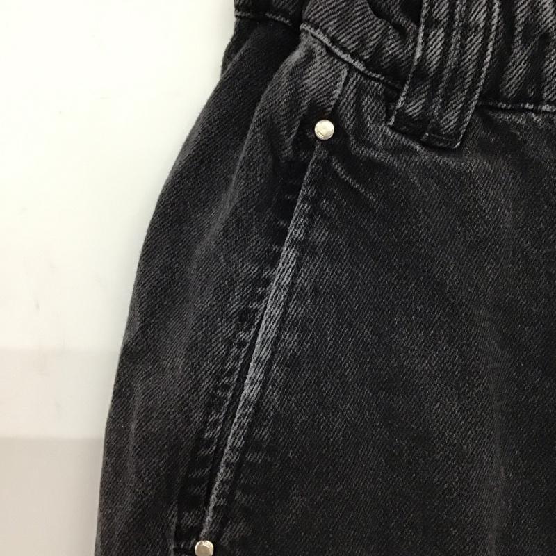 ザラ ZARA パンツ デニム、ジーンズ デニムパンツ スリムパンツ カジュアルパンツ 34 無地 黒 / ブラック /  レディース USED 古着 中古 10149556