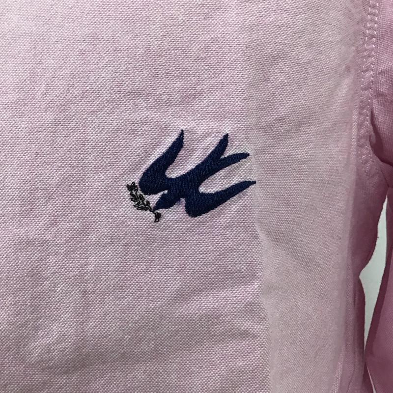 ガイジンメイド GAIJIN MADE シャツ、ブラウス 長袖 長袖シャツ カジュアルシャツ カラーシャツ ボタンダウンシャツ M ロゴ、文字 桃 / ピンク /  メンズ USED 古着 中古 10111635