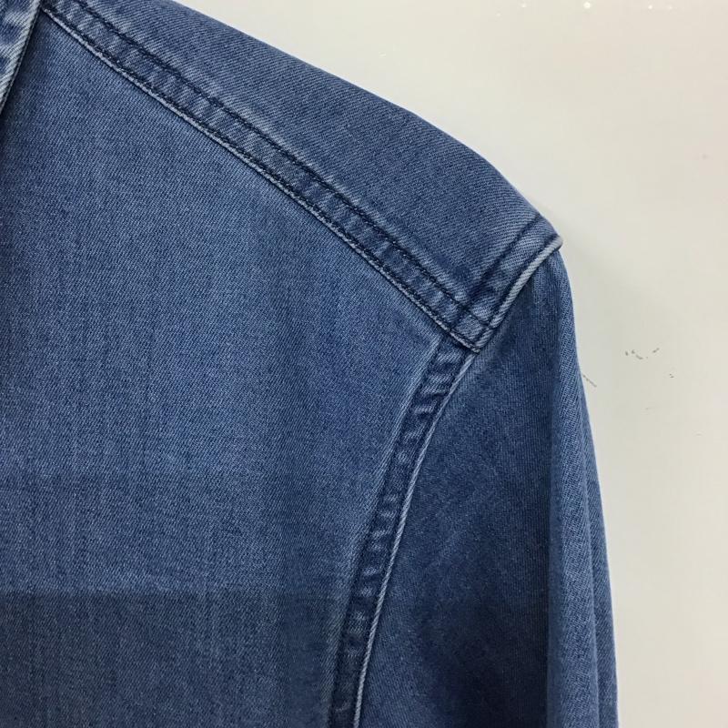 ザノースフェイス THE NORTH FACE シャツ、ブラウス 長袖 長袖シャツ 無地シャツ カラーシャツ デニムシャツ S 無地 インディゴ / インディゴ /  メンズ USED 古着 中古 10136562
