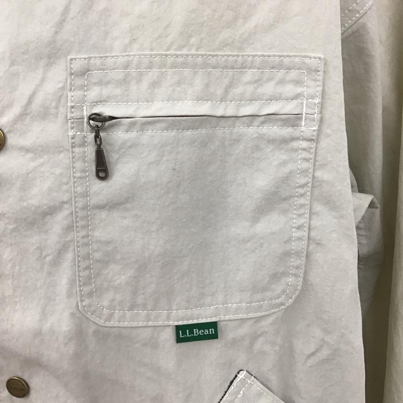 エルエルビーン L.L.Bean ジャケット、上着 ジャケット、ブレザー 3175-1022 ナイロンジャケット アウター カジュアルジャケット カラージャケット L ロゴ、文字 オフホワイト / オフホワイト /  メンズ USED 古着 中古 10111093