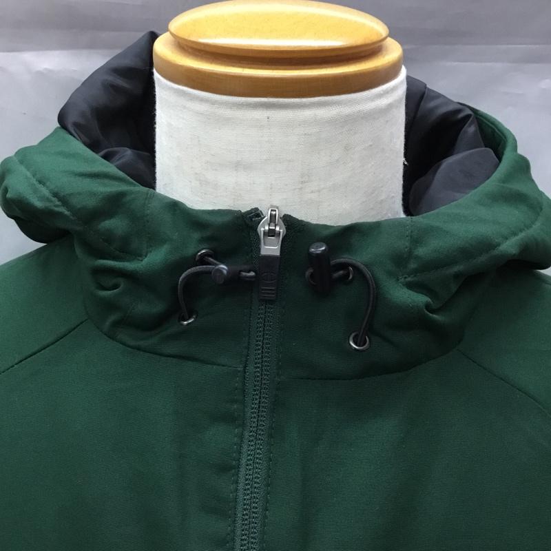 チャンピオン Champion ジャケット、上着 ジャンパー、ブルゾン c3-ns620 WARMERZIPHOODEDJACKET 中綿ジャケット ジップアップジャケット XL ロゴ、文字 緑 / グリーン /  メンズ USED 古着 中古 10112472