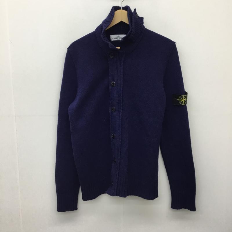 ストーンアイランド STONE ISLAND ジャケット、上着 ジャケット、ブレザー ニットジャケット L 無地 紺 / ネイビー /  メンズ USED 古着 中古 10138264