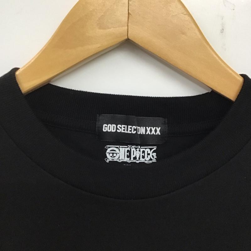 ゴッドセレクショントリプルエックス GOD SELECTION XXX カットソー 長袖 長袖カットソー プリントカットソー クルーネック L プリント 黒 / ブラック /  メンズ USED 古着 中古 10140547