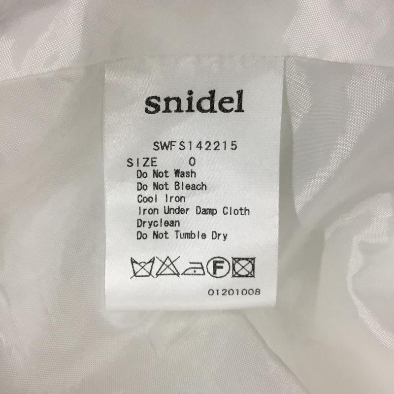 スナイデル SNIDEL スカート ミニスカート デニムミニスカート フレアスカート カジュアルスカート 0 無地 白 / ホワイト /  レディース USED 古着 中古 10114299