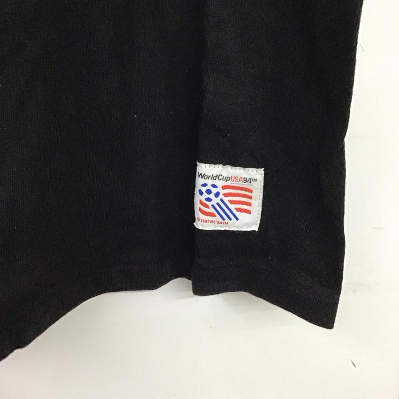 古着 USED Tシャツ 半袖 半袖カットソー プリントTシャツ クルーネックカットソー 94年 ワールドカップ usa製 L プリント 黒 / ブラック /  メンズ USED 古着 中古 10150069