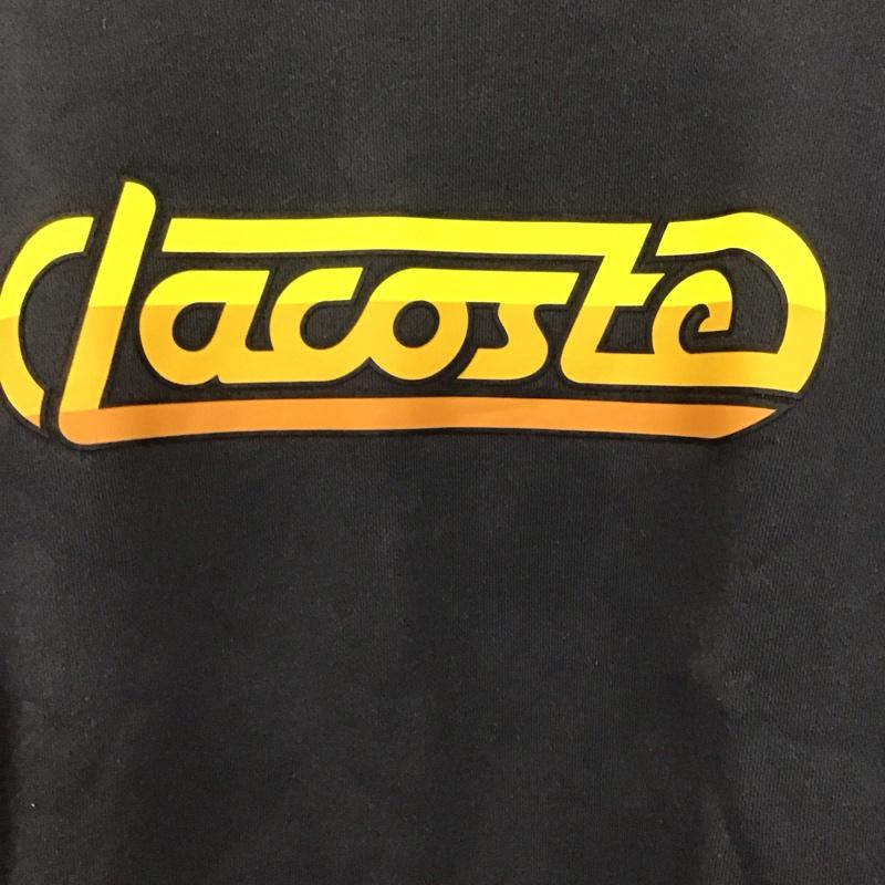 ラコステ ライブ LACOSTE L!VE トレーナー 長袖 長袖トレーナー スウェット クルーネック プルオーバー L ロゴ、文字 ダークグレー / ダークグレー /  メンズ USED 古着 中古 10146698