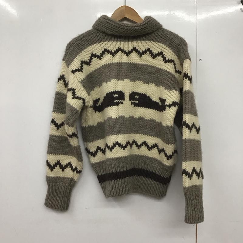 古着 USED カーディガン 長袖 ジップアップニットジャケット 長袖ニットジャケット M プリント マルチカラー / マルチカラー /  メンズ USED 古着 中古 10142366