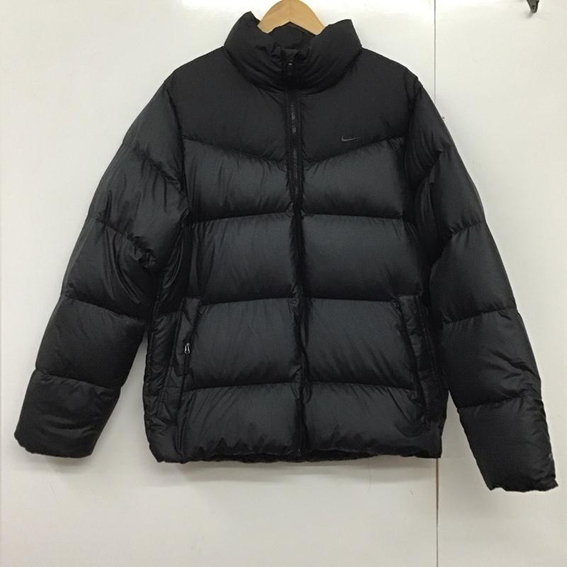 ナイキ NIKE ジャケット、上着 ジャンパー、ブルゾン 389524-010 ダウンジャケット アウター XL ロゴ、文字 黒 / ブラック /  メンズ USED 古着 中古 10144512