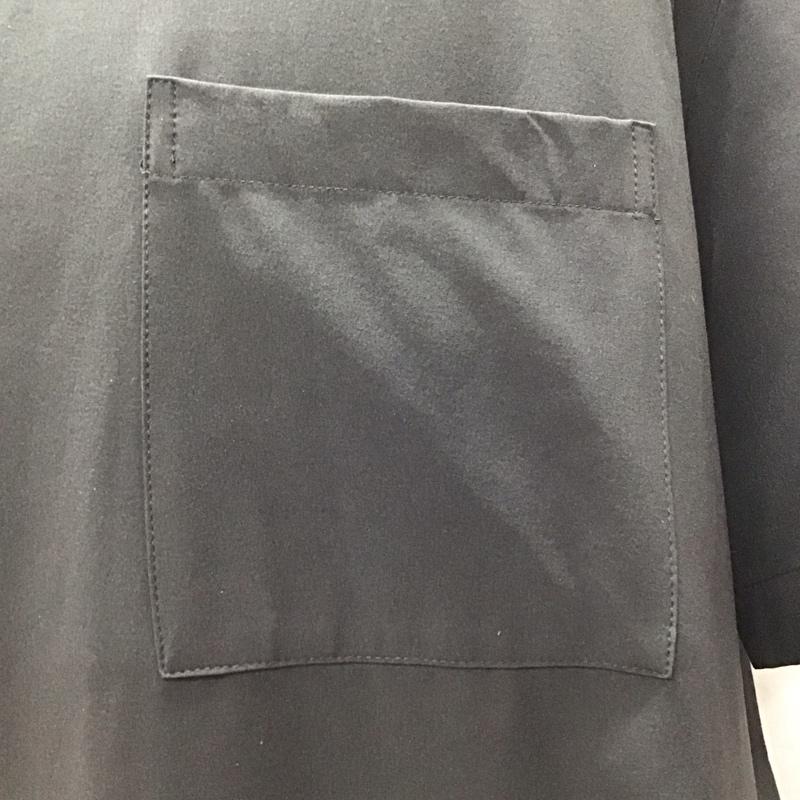 ザラ ZARA シャツ、ブラウス 半袖 半袖シャツ カラーシャツ 半袖カットソー 無地シャツ XL 無地 黒 / ブラック /  メンズ USED 古着 中古 10117430