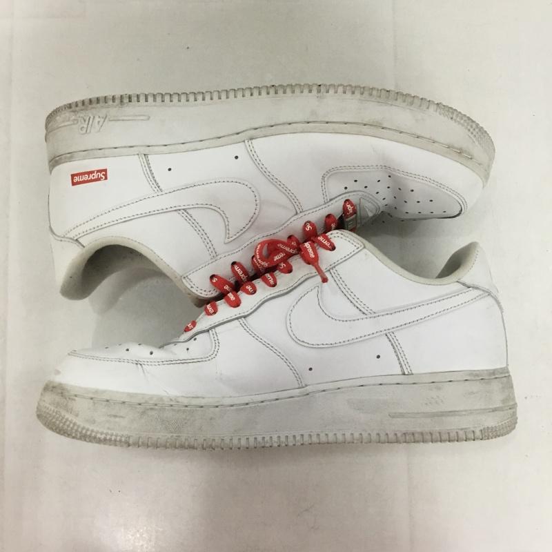 シュプリーム Supreme スニーカー スニーカー CU9225-100 AIR FORCE 1 LOW NIKE 27.5cm 27.5cm ロゴ、文字 白 / ホワイト /  メンズ USED 古着 中古 10140594