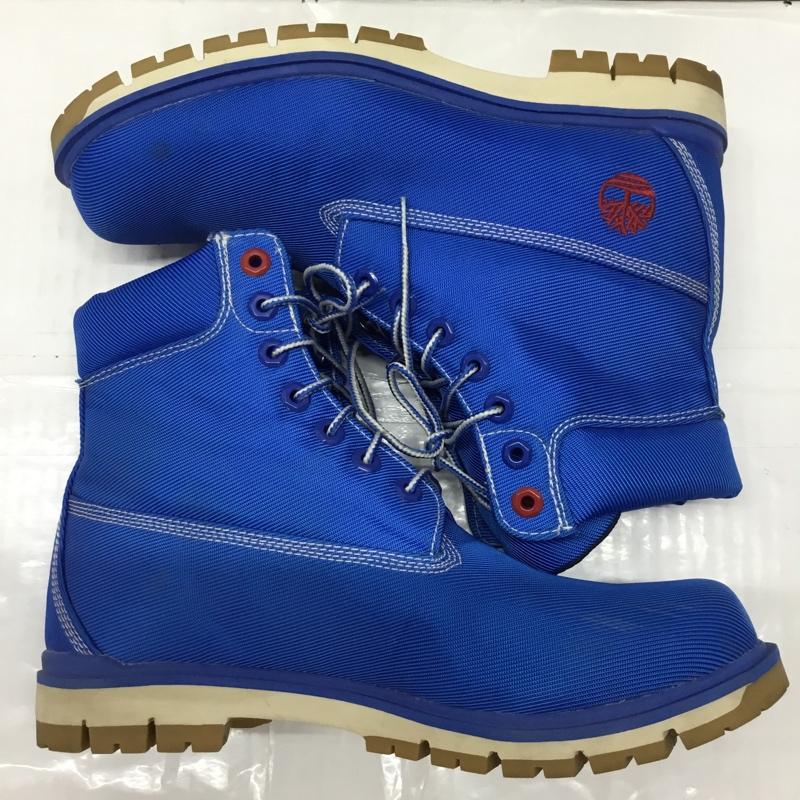 ティンバーランド Timberland ブーツ 一般 A1498 A1M8M RADFORD CANVAS BOOT 26.5cm 26.5cm ワンポイント 青 / ブルー /  メンズ USED 古着 中古 10109592