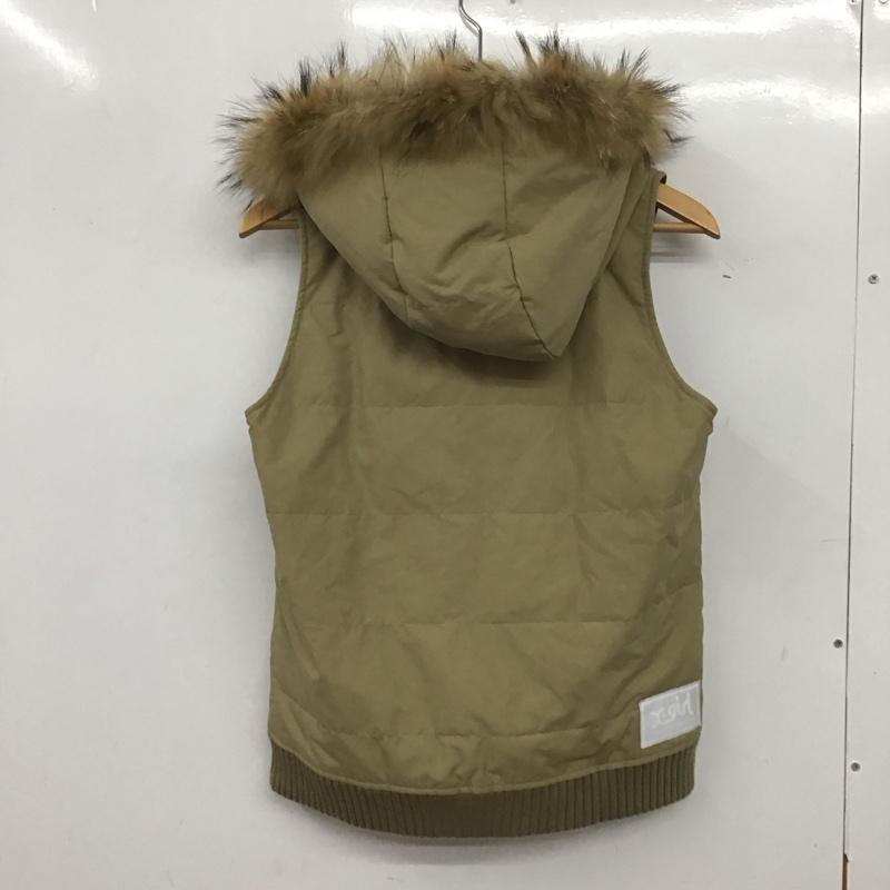 エックスガール X-girl ベスト ベスト リバーシブル 2 無地 X チェック ベージュ / ベージュ / X マルチカラー / マルチカラー /  レディース USED 古着 中古 10140218