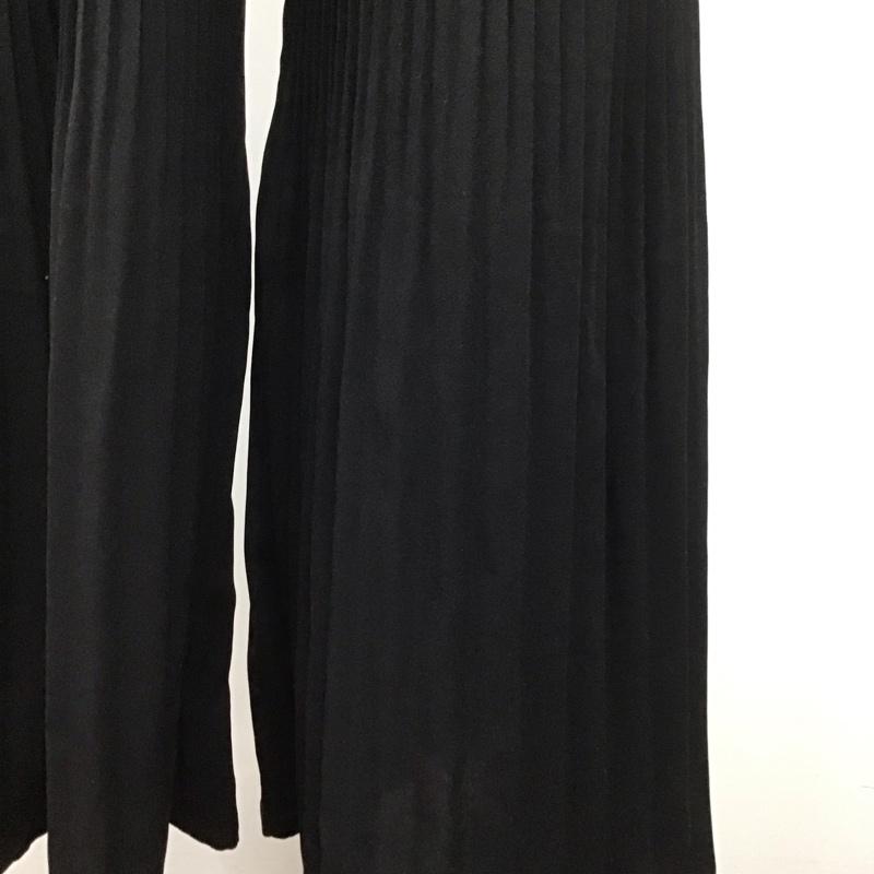 マウジー MOUSSY ボトムス ボトムス 010EA230-6330 プリーツ ワイドパンツ イージーパンツ 1 無地 黒 / ブラック /  レディース USED 古着 中古 10107504