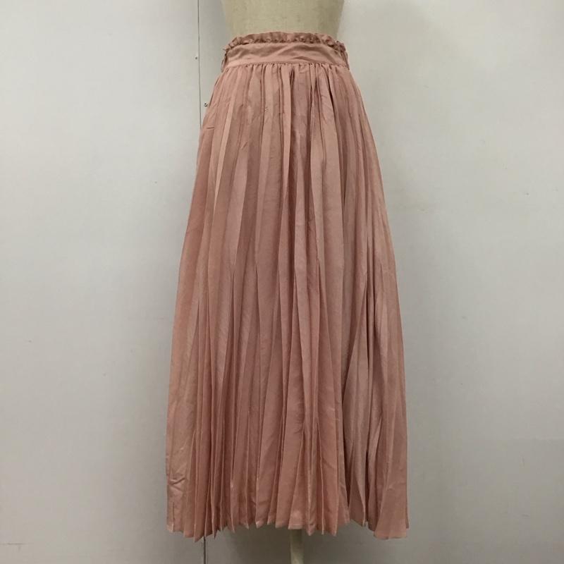 ダズリン dazzlin スカート ロングスカート 021920802301 シアープリーツロングスカート FREE 無地 桃 / ピンク /  レディース USED 古着 中古 10114762