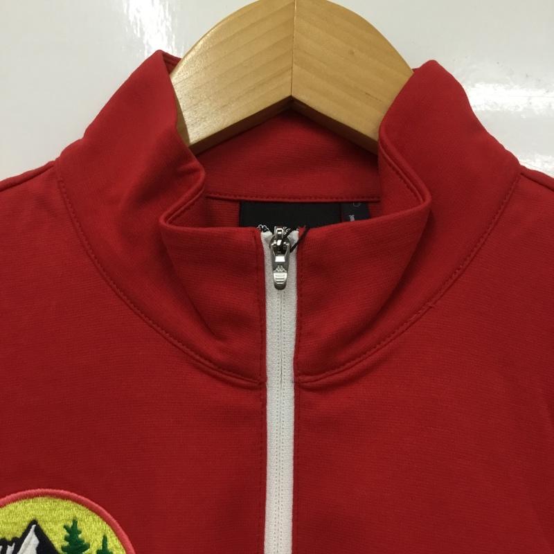 カッパ Kappa Tシャツ 長袖 KG962LS76 ハーフジップ 消臭 タグ付き L ワンポイント 赤 / レッド /  メンズ USED 古着 中古 10136499