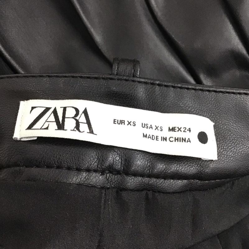 ザラ ZARA スカート ミニスカート ミニスカート フレアスカート カジュアルスカート プリーツスカート XS 無地 黒 / ブラック /  レディース USED 古着 中古 10124137