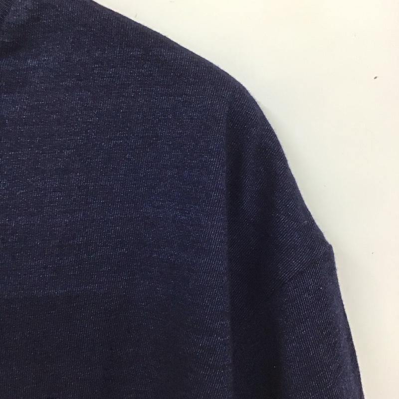 ラヂオ エウ゛ァ RADIO EVA Tシャツ 半袖 L プリント X ロゴ、文字 紺 / ネイビー /  メンズ USED 古着 中古 10129934