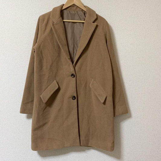 カラー Color コート コート一般 M 無地 茶 / ブラウン /  レディース USED 古着 中古 10017350