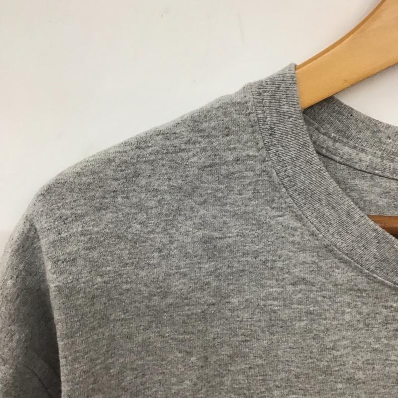チャンピオン Champion Tシャツ 半袖 半袖カットソー プリントTシャツ クルーネックカットソー L 無地 灰 / グレー /  メンズ USED 古着 中古 10135979