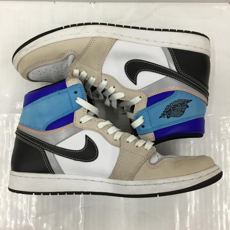 ナイキ NIKE スニーカー スニーカー DC6515-100 AIR JORDAN 1 RETRO HIGH OG 29cm 箱有 29.0cm ワンポイント 白 / ホワイト / X 黒 / ブラック / X 青 / ブルー / X ベージュ / ベージュ / X 水色 / ライトブルー /  メンズ USED 古着 中古 10106042