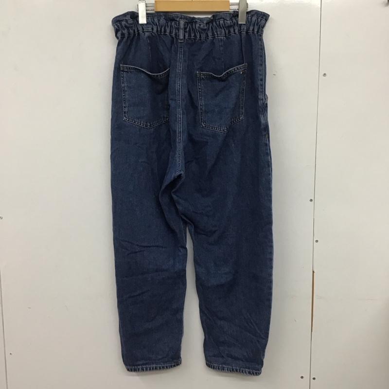 ザラ ZARA パンツ デニム、ジーンズ デニムパンツ ワイドパンツ カジュアルパンツ 44インチ 無地 インディゴ / インディゴ /  レディース USED 古着 中古 10135577