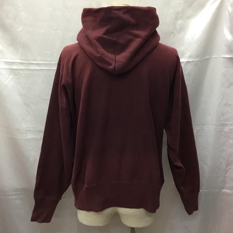 チャンピオン Champion パーカー 長袖 フーディ L 無地 えんじ / ワインレッド /  メンズ USED 古着 中古 10108898
