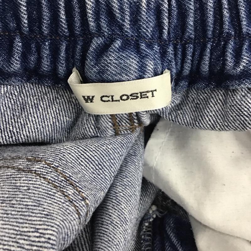ダブルクローゼット w closet パンツ デニム、ジーンズ デニムパンツ スリムパンツ ストレッチパンツ ジーンズ FREE 無地 インディゴ / インディゴ /  レディース USED 古着 中古 10120408