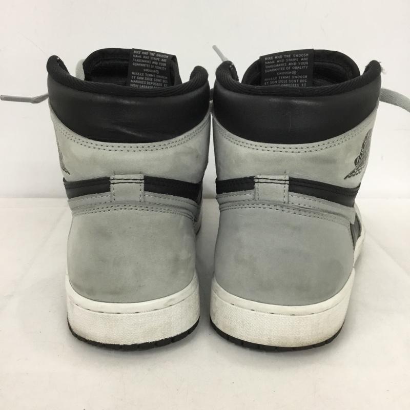 ナイキ NIKE スニーカー スニーカー 55588-035 AIR JORDAN 1 RETRO HIGH OG 27.5cm 27.5cm ロゴ、文字 黒 / ブラック / X 灰 / グレー /  メンズ USED 古着 中古 10149891