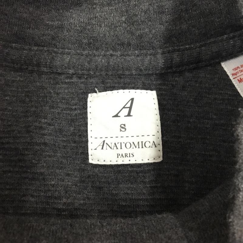 アナトミカ ANATOMICA カットソー 半袖 530-521-12 MOCKNECKTEES/SSOLID 半袖カットソー スタンドネックカットソー S 無地 灰 / グレー /  メンズ USED 古着 中古 10111927