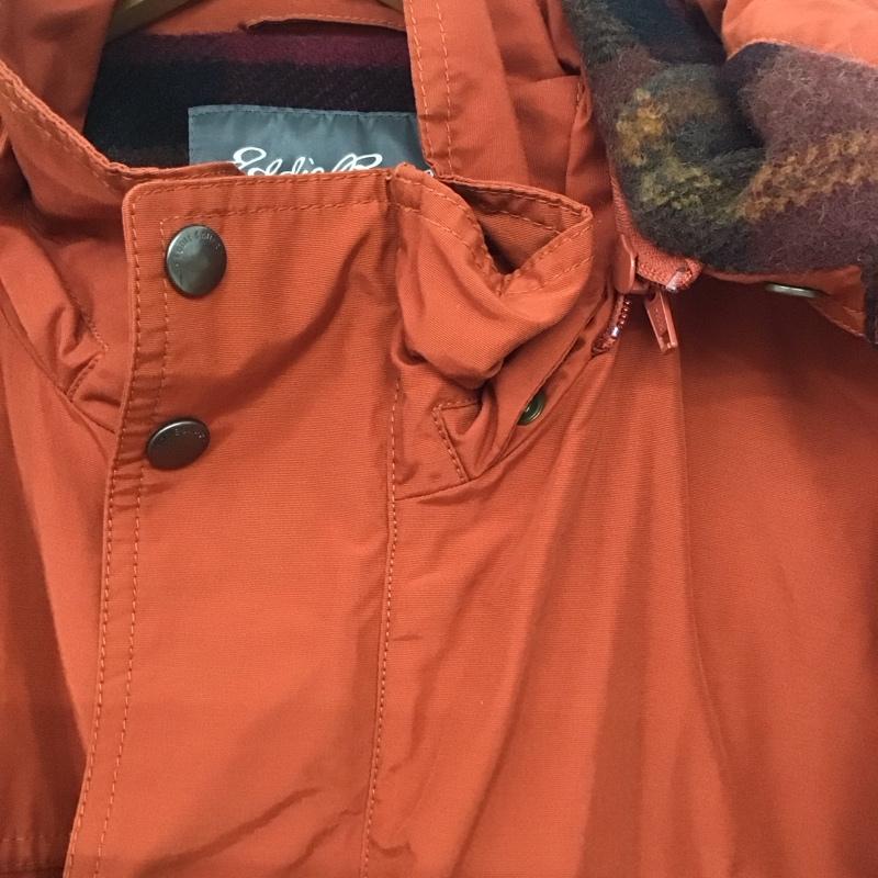 エディーバウアー Eddie Bauer ジャケット、上着 ジャンパー、ブルゾン ジップアップジャケット アウター 古着 ジップアップパーカー M 無地 橙 / オレンジ /  メンズ USED 古着 中古 10140946