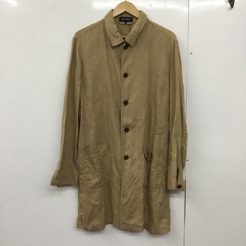 アーバンリサーチ URBAN RESEARCH コート コート一般 UM14-HN09003 フレンチリネン ステンカラーコート L 無地 ベージュ / ベージュ /  メンズ USED 古着 中古 10144645