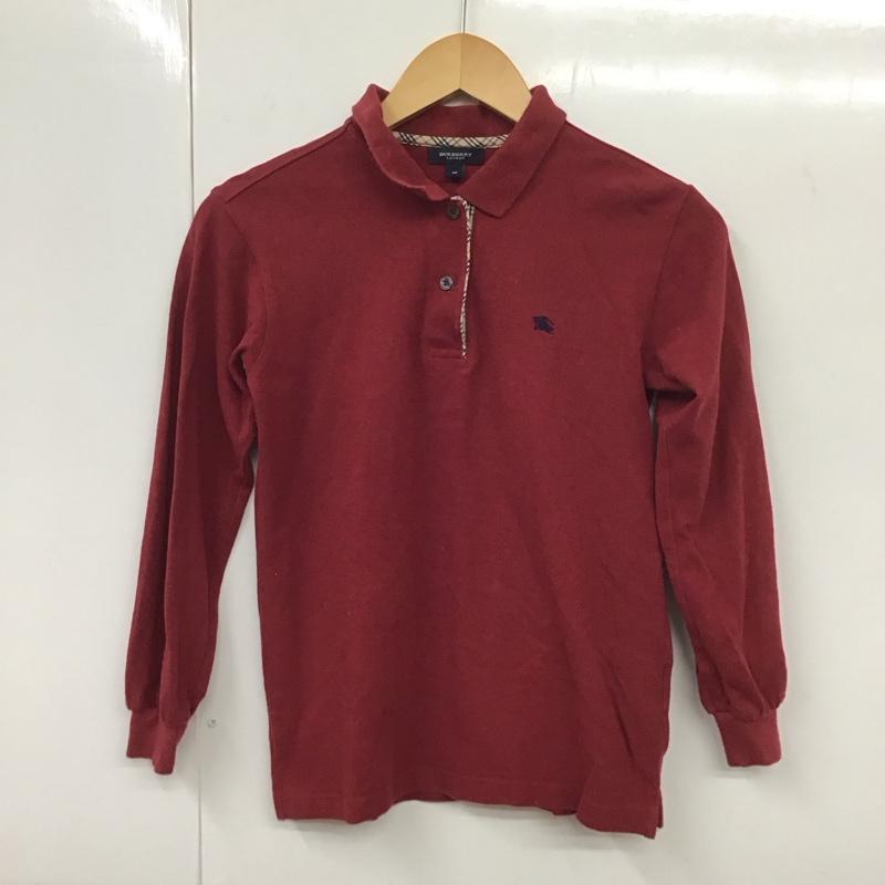 バーバリー BURBERRY ポロシャツ 長袖 M 無地 えんじ / ワインレッド /  レディース USED 古着 中古 10131571