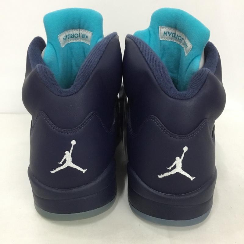 ナイキ NIKE スニーカー スニーカー 136027-405 AIR JORDAN 5 RETRO 29cm 箱有 29.0cm ワンポイント 紺 / ネイビー /  メンズ USED 古着 中古 10130182