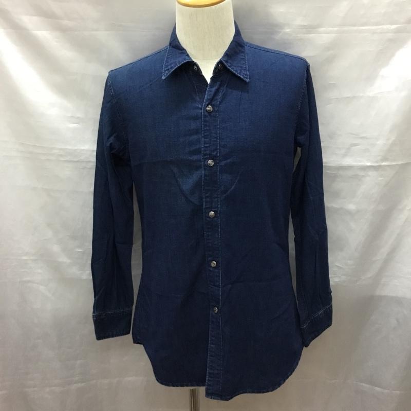 フォーティーファイブアールピーエム 45RPM シャツ、ブラウス 長袖 インディゴ染め 3 ワンポイント インディゴ / インディゴ /  メンズ USED 古着 中古 10118970