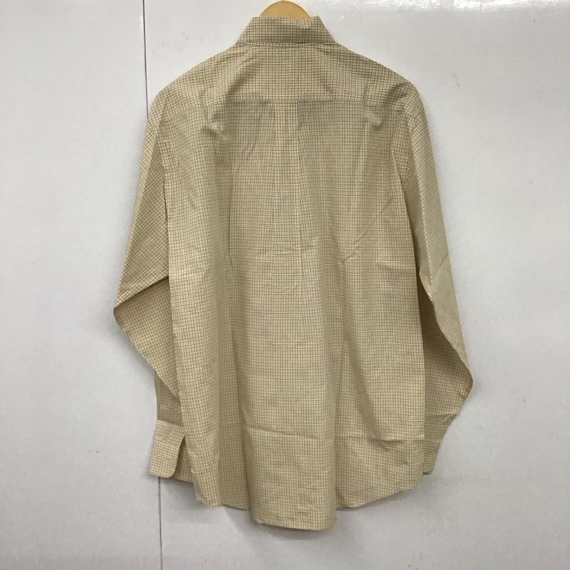 ブルックスブラザーズ BROOKS BROTHERS シャツ、ブラウス 長袖 ボタンダウンシャツ M チェック ベージュ / ベージュ /  メンズ USED 古着 中古 10131429