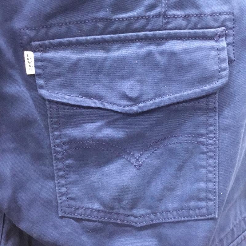 リーバイス Levi s パンツ ショートパンツ 30インチ 無地 紺 / ネイビー /  メンズ USED 古着 中古 10108779