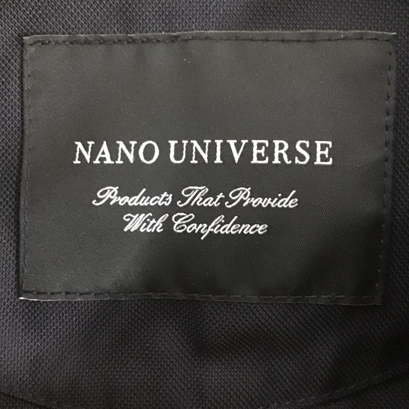 ナノユニバース nano・universe ジャケット、上着 ジャケット、ブレザー カジュアルジャケット 前ボタンジャケット ノーカラー M 無地 紺 / ネイビー /  メンズ USED 古着 中古 10131989