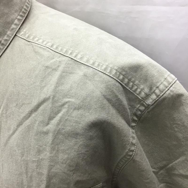 エルエルビーン L.L.Bean シャツ、ブラウス 半袖 半袖シャツ カラーシャツ 半袖カットソー S 無地 カーキ / カーキ /  メンズ USED 古着 中古 10122854