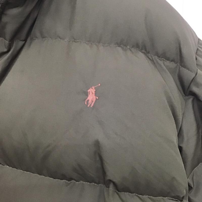 ポロバイラルフローレン Polo by RALPH LAUREN ジャケット、上着 ダウンジャケット ジップアップジャケット ナイロンジャケット アウター ダウンジャケット M ロゴ、文字 カーキ / カーキ /  メンズ USED 古着 中古 10141449