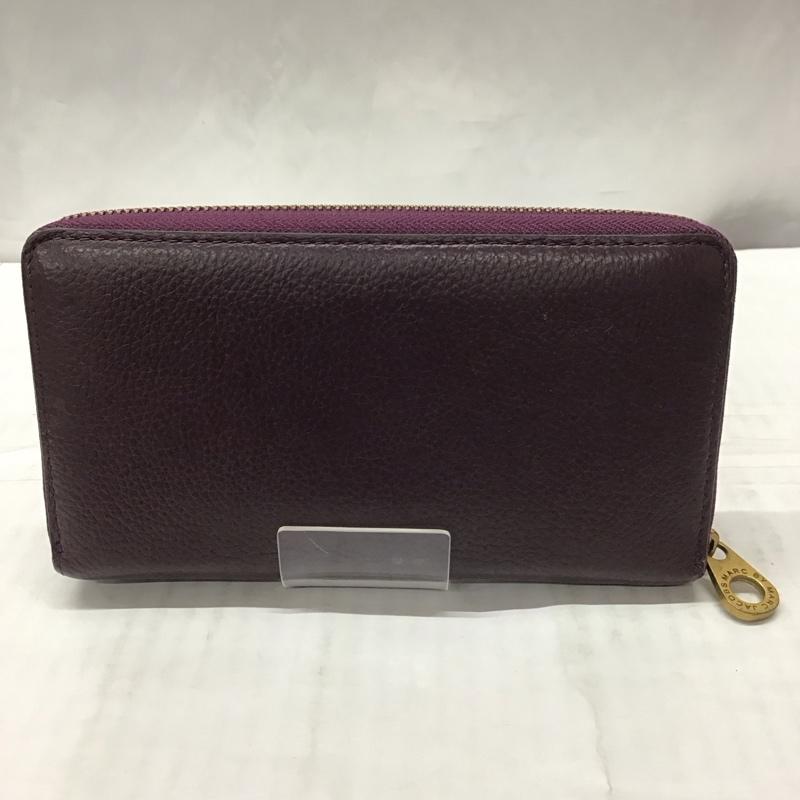 マークバイマークジェイコブス MARC by MARC JACOBS 財布 長財布 ラウンドファスナー 箱有 WORKWEAR ロゴ、文字 紫 / パープル /  レディース USED 古着 中古 10113365