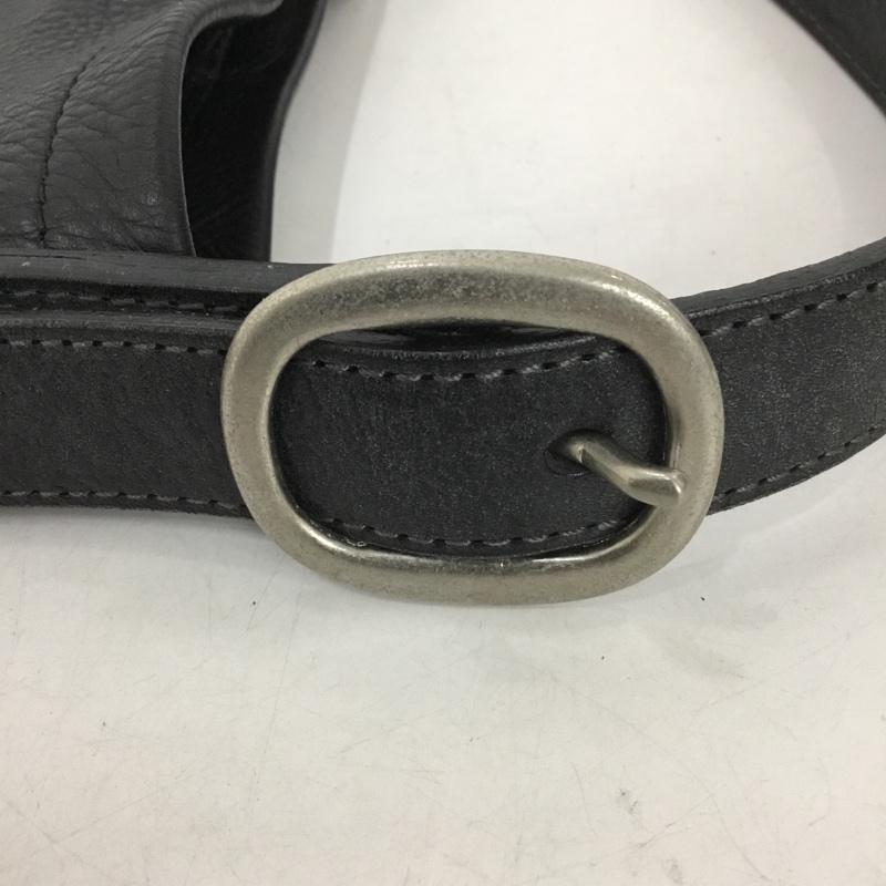 エンダースキーマ Hender Scheme ショルダーバッグ ショルダーバッグ one side belt bag レザー ロゴ、文字 黒 / ブラック /  メンズ USED 古着 中古 10147448