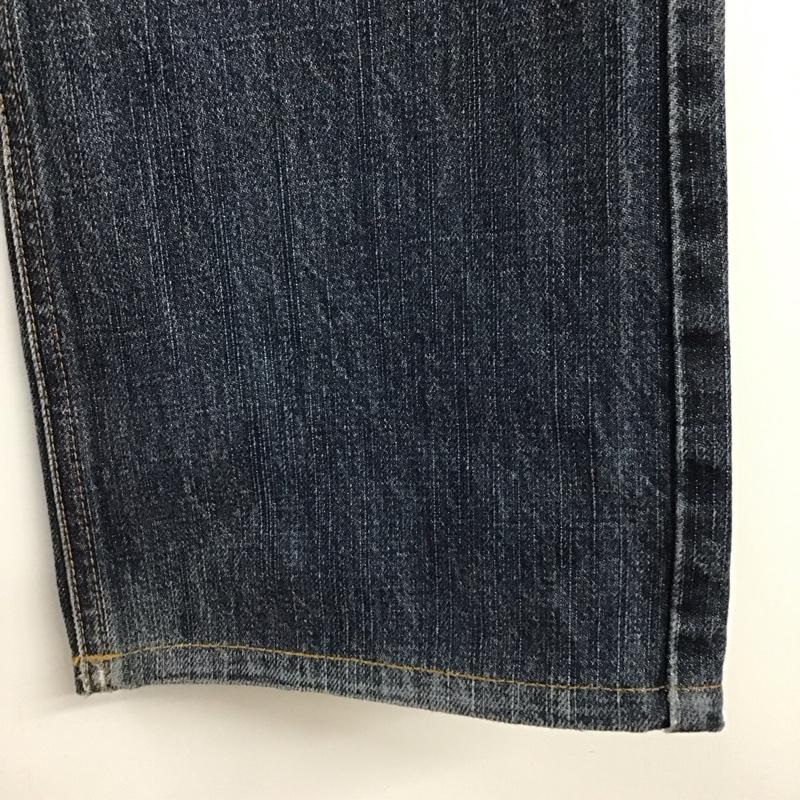 バーバリーブラックレーベル BURBERRY BLACK LABEL パンツ デニム、ジーンズ デニムパンツ ストレートパンツ ワイドパンツ カジュアルパンツ 無地 インディゴ / インディゴ /  メンズ USED 古着 中古 10120045